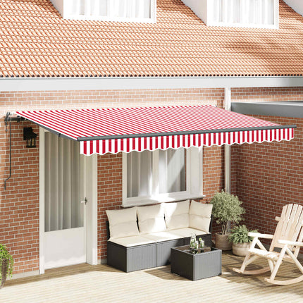 Inklapbaar Zonnescherm Beige 300 X 200 Cm Stof