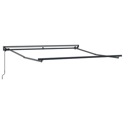 Zijde Frame En 300 X 250 Cm Polyester Met Pu-Coating Blauw En Wit (Anthraciet Frame)