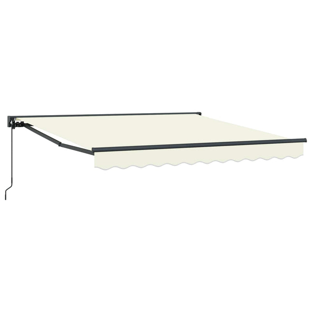 Zijde Frame Crème 300 X 250 Cm Polyester Met Pu-Coating Crème (Anthraciet Frame)