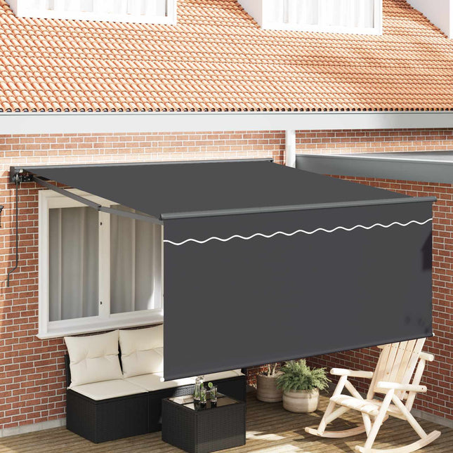 Inklapbaar Zonnescherm Antraciet 300 X 250 Cm Anthraciet (Anthraciet Frame)