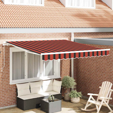 Uitschuifbare Luifel Oranje En Bruin Oranje/Zwart/Geel