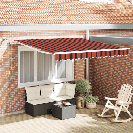 Uitschuifbare Luifel Oranje En Bruin Polyester Oranje/Zwart/Geel