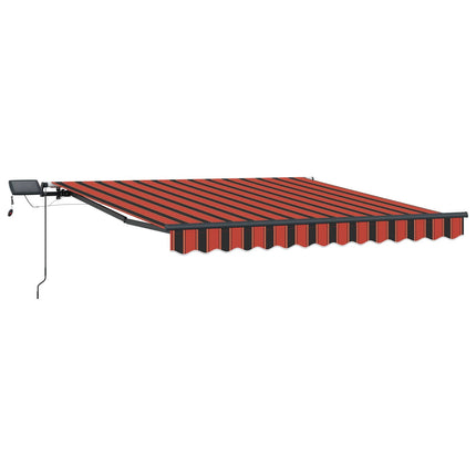 Uitschuifbare Luifel Oranje En Bruin Oranje/Zwart/Geel