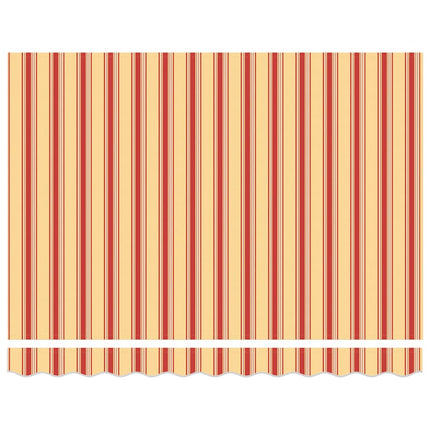 Uitschuifbare Luifel Geel En Oranje Geel/Oranje/Wit