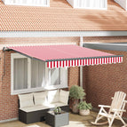 300 x 250 cm / Rood en wit / met antraciet lijst