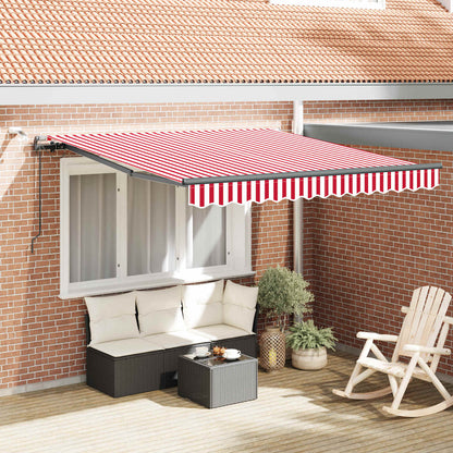 Luifeldoek Met Polyester Rood En Wit