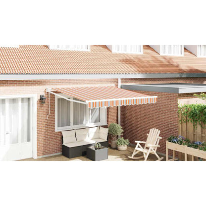 Inklapbaar Zonnescherm Multikleur 300 X 250 Cm Blauw En Oranje