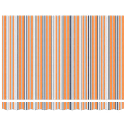 Uitschuifbare Luifel Meerkleurig 300 X 250 X 165 Cm Oranje/Grijs/Blauw/Wit (Anthraciet Frame)