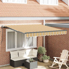 300 x 250 cm / Geel/grijs/wit / met antraciet lijst