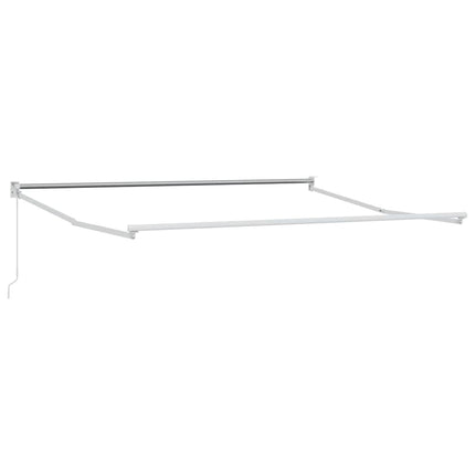 Uitschuifbare Luifel Meerkleurig 300 X 250 X 165 Cm Geel/Grijs/Wit (Witte Lijst)