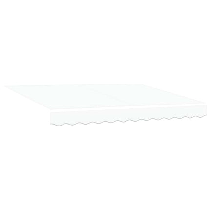 Uitschuifbare Luifel 300 X 250 X 165 Cm Polyester En Metaal Wit