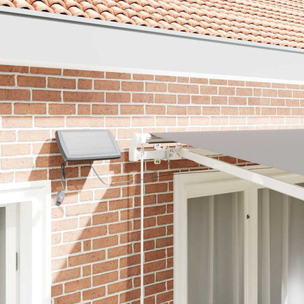 Uitschuifbare Luifel Stof En Aluminium Lichtgrijs