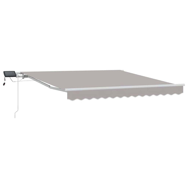 Uitschuifbare Luifel Stof En Aluminium Lichtgrijs