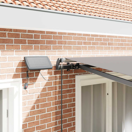 Uitschuifbare Luifel Stof En Aluminium Lichtgrijs