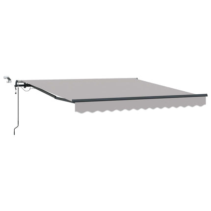 Uitschuifbare Luifel Polyester Lichtgrijs