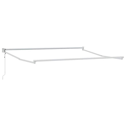 Uitschuifbare Luifel Lichtgrijs 300 X 250 X 165 Cm Lichtgrijs (Wit Frame)