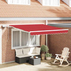 300 x 250 cm / Rood / met witte lijst