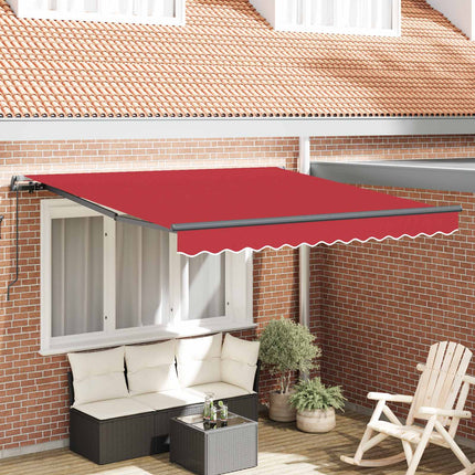 Uitschuifbare Luifel 300 X 250 X 165 Cm Rood