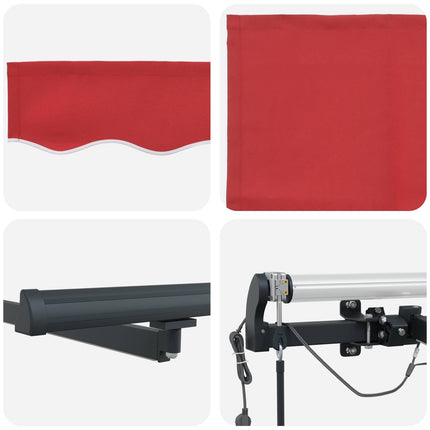 Uitschuifbare Luifel Polyester Rood
