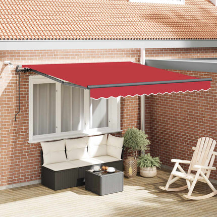 Uitschuifbare Luifel Polyester Rood