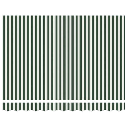 Uitschuifbare Luifel 300 X 250 X 165 Cm Groen En Wit