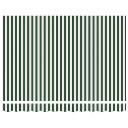 Uitschuifbare Luifel En 300 X 250 X 165 Cm Groen En Wit (Anthraciet Frame)