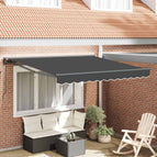 3,5 x 2,5 m / Anthraciet (anthraciet frame) / Handmatig