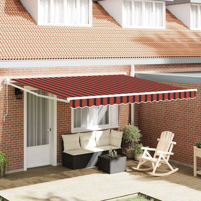 Markies Rood En Zwart 350 X 250 X 165 Cm Polyester Anthraciet (Anthraciet Frame)