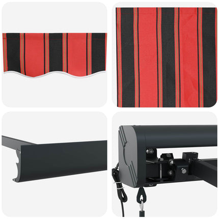 Uitschuifbare Luifel Rood En Zwart Oranje/Zwart/Geel