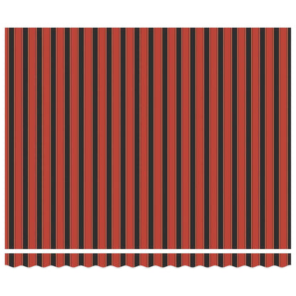 Luifeldoek Met Oranje En Bruin Polyester Oranje/Zwart/Geel