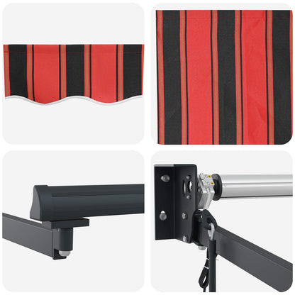 Markies Rood En Zwart 350 X 250 X 165 Cm Polyester Oranje/Zwart/Geel