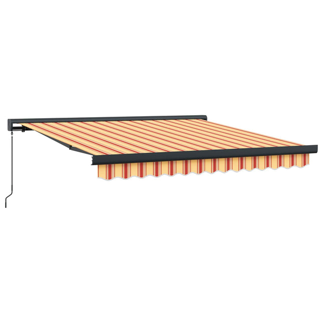 Uitschuifbare Luifel Geel En Oranje Geel/Oranje/Wit