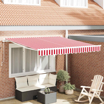 Uitschuifbare Luifel Rood En Wit