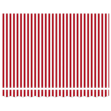 Uitschuifbare Luifel Polyester En Aluminium Rood En Wit