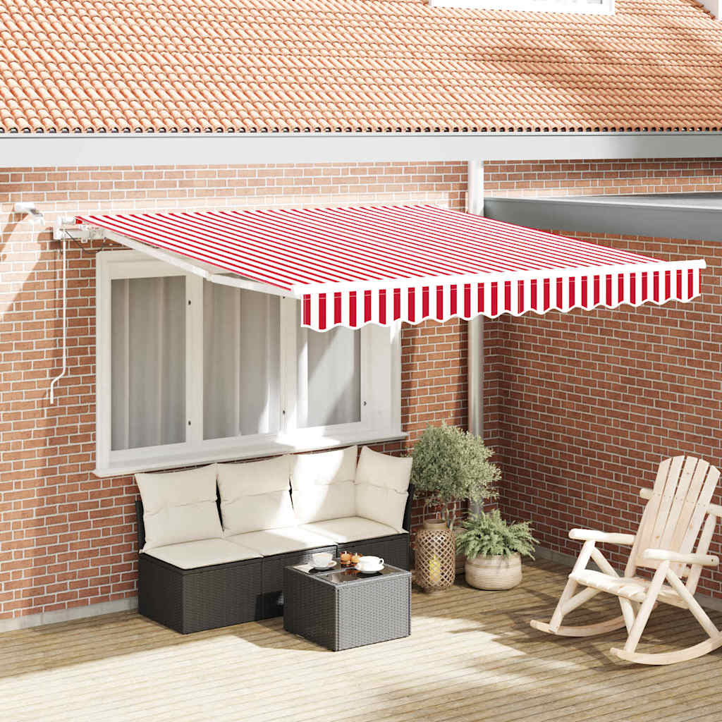 Inklapbaar Zonnescherm Rood En Wit