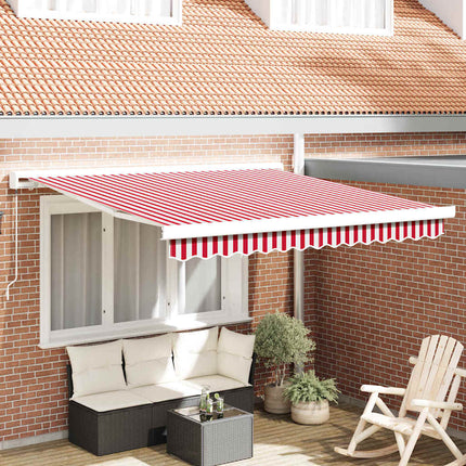 Uitschuifbare Luifel Rood En Wit
