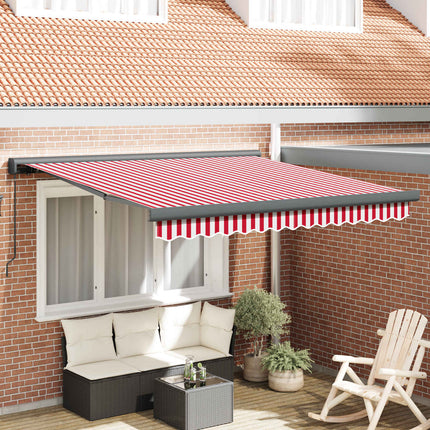 Uitschuifbare Luifel Rood En Wit