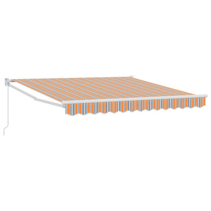Inklapbaar Zonnescherm Multikleur 350 X 250 Cm Blauw En Oranje