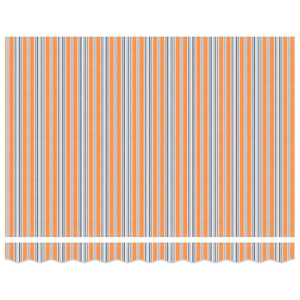 Inklapbaar Zonnescherm Multikleur 350 X 250 Cm Blauw En Oranje