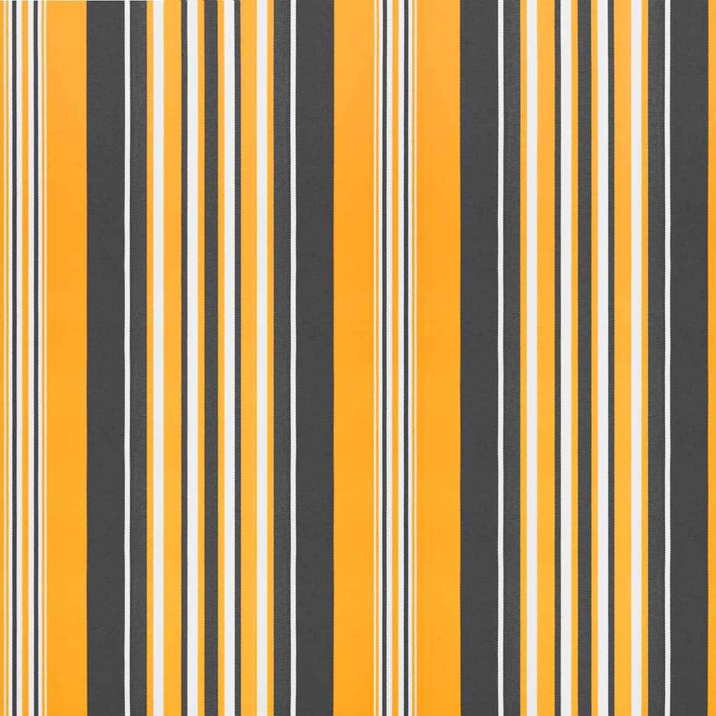 Inklapbaar Zonnescherm Multikleur 350 X 250 Cm Blauw En Oranje (Anthraciet Frame)
