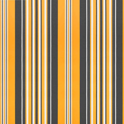 Inklapbaar Zonnescherm Multikleur 350 X 250 Cm Blauw En Oranje (Anthraciet Frame)