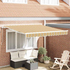 350 x 250 cm / Geel/grijs/wit / met witte lijst
