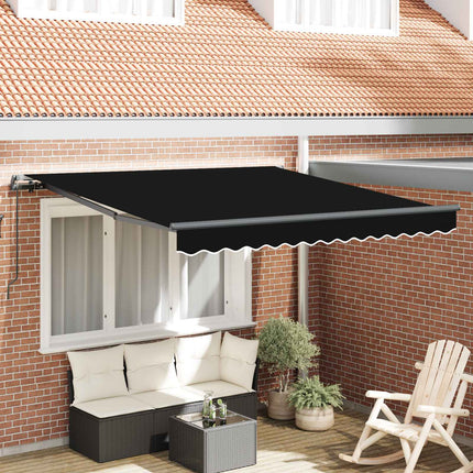 Uitschuifbare Luifel 300 X 250 X 165 Cm Zwart