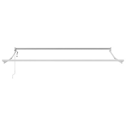 Inklapbaar Zonnescherm Wit 350 X 250 Cm Polyester En Aluminium Wit