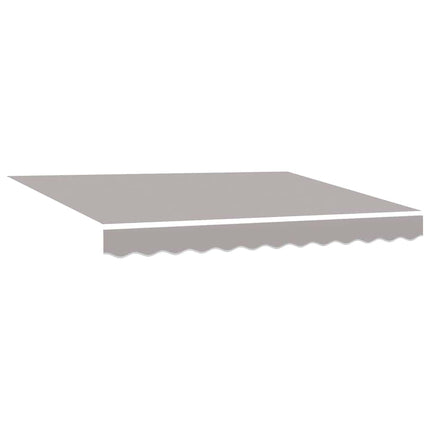 Uitschuifbare Luifel Stof En Aluminium Lichtgrijs