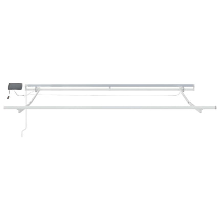 Uitschuifbare Luifel Stof En Aluminium Lichtgrijs
