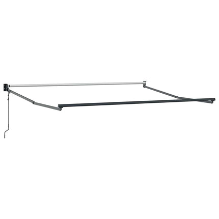 Uitschuifbare Luifel Lichtgrijs 350 X 250 Cm Lichtgrijs (Anthraciet Frame)