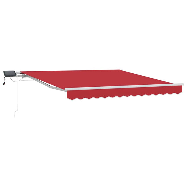 Uitschuifbare Luifel Stof En Aluminium Rood