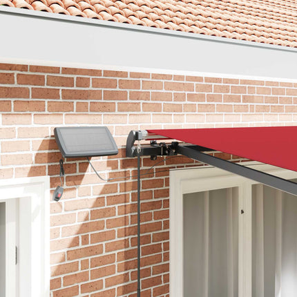 Uitschuifbare Luifel Stof En Aluminium Rood