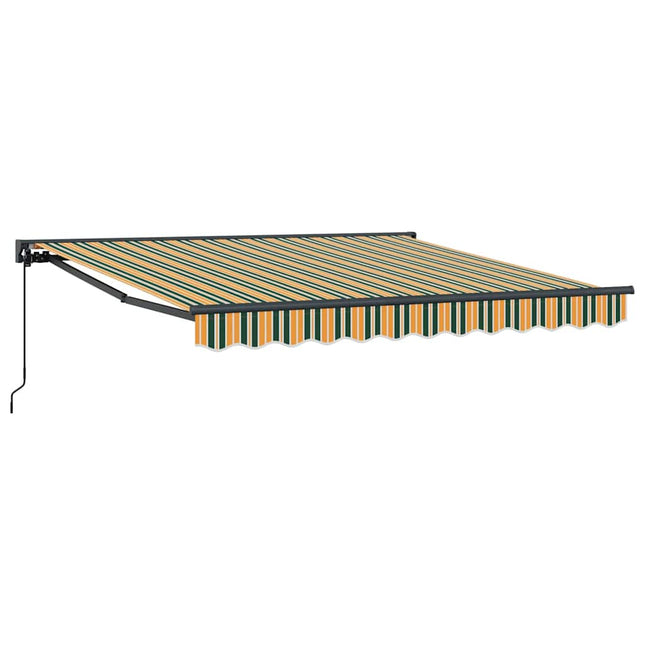 Zijde Frame En 350 X 250 Cm Polyester Met Pu-Coating Groen En Geel (Anthraciet Frame)